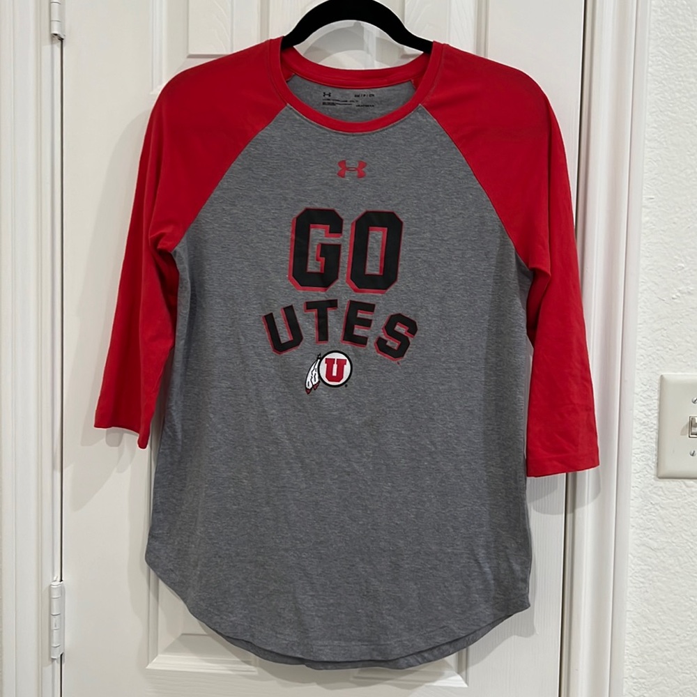Under Armour Heat Gear Baseball Style Shirt Size S
